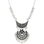 Oxidized Silver Designer Statement Necklace for Women and Girls