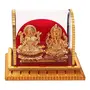 Handcrafted Lord Ganesh & Maa Lakshmi Acrylic Idol/Hindu God Ganpathi & Goddess Laxmi Pooja Mandir Spiritual Figurine Statues/Religious Vastu Bhagwan Puja Deity Dashboard Showpiece