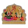 Goddess Lakshmi/Laxmi & Lord Ganesha Idol God Statue Gift Item(H-8 cm)