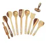 Wooden ladel Set (8 ladles+ 1 mesher+ 1 Rolling pin)
