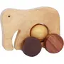 Wooden Toy Elephant with Wheel