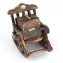 Beautiful Miniature Rocking Chair Design Wooden Tea Coffee Coaster Set