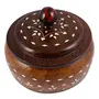 Wooden Dry Fruit Box (Brown 7 inch)