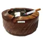 Wooden Antique Ashtray with Beautifully Handicrafts Design
