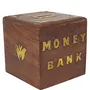 Woooden with Brass Work Antique Money Bank