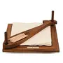 Wooden Beautiful Design 2 Compartments Wooden Napkin Holder Size(7.5 x7.5 x3.1) Inch