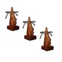 Family Pack of 3 Handmade Wooden Nose Shaped Spectacle Holder Specs Stand for Office Desktop - Tabletop Family Pack