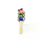 Colorful Wooden Rainbow Handle Jingle Bell Rattle Toys Pack of 1 Rattle