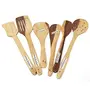 Brown Wooden Spoon Set of 6