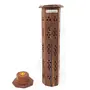 Wooden Sheesham Tower Octagonal Shaped Incense Stick Holder Cum Dhoop Holder