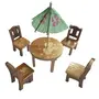 Wooden Small Baby Chair Table Toy Set Miniature (only showpiece Toy)