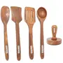 Wooden Kitchen Essentials Spoon Set with Masher
