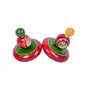 2 Classic Windup Spinning Tops Chakar Tops Traditional Games Impulse Kids Toys Great Fun Magic Tops Handcrafted