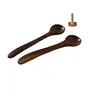 Brown Wooden Two Skimmers with One Masher