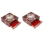 Wooden Brass Inlay Ashtray + Cig. Case Pack of 2