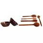Wooden Bowls (Set of 2) Wooden Handmade Cooking Spoon Set