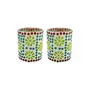 Glass Mosaic Candle Votive VOT-37X37-3inch (Pack of 2)
