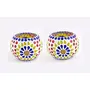 Glass Mosaic Candle Votive VOT-36X36-3inch (Pack of 2)