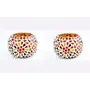 Glass Mosaic Candle Votive VOT-34X34-3inch (Pack of 2)