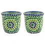 Glass Mosaic Candle Votive VOT-49X49-3inch (Pack of 2)