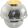 Glamorous Glass Table Mosaic Handcrafted Lamp White Color -37