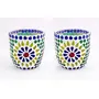 Glass Mosaic Candle Votive VOT-44X44-3inch (Pack of 2)