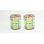 Glass Mosaic Candle Votive VOT-61X61-4inch (Pack of 2)