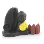 Meditating Buddha Chakra Backflow Smoke Fountain Incesne Holder with 10 Cones by