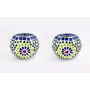 Glass Mosaic Candle Votive VOT-35X35-3inch (Pack of 2)