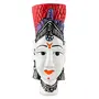 India Home Decorative Beautiful Handcrafted Poly- Resin Rajasthani Lady Face (Mask) for Wall Decor/Wall Hanging/Room Decor Showpiece.