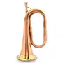 Little India Real Full Size Bugle to Play and Fridge Magnet (BrassHCF179)