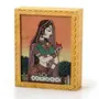 Little India Ethnic Gemstone Painted Wooden Hot Jewelry Box (12.7 cm x 17.78 cmHCF355)
