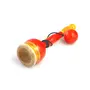 Handcrafted Wooden Skill Toy : Cup & Ball - Big ( Orange )