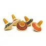 Handcrafted Wooden Tops - Collection 2: TANDAV Finger Tops (5 no.s)
