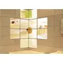 3D Butterfly Wall Sticker with Every Decorative Reflective Squares Golden - Pack of 12
