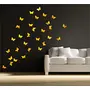 Exclusive Offer - {Get (pack of 10) 3D butterfly wall sticker with every order} - Butterflies Golden (Pack of 30) 3D aCryliC stiCker 3D aCryliC stiCkers for wall 3D mirror wall stiCkers 3D aCryliC wall stiCker 3D deCorative stiCkers 3D aCryliC home wall d