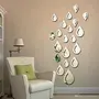 Exclusive Offer - {Get (pack of 10) 3D butterfly wall sticker with every order} - Drop Silver (Pack of 20) 3D aCryliC stiCker 3D aCryliC stiCkers for wall 3D mirror wall stiCkers 3D aCryliC wall stiCker 3D deCorative stiCkers 3D aCryliC home wall deCor 3D