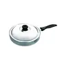 Anjali Diamond Classic Non Stick Induction Base Fry Pan 240mm with S.S Lid Black