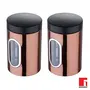 Bergner Tidy Home Stainless Steel 2 pcs Canister Set.