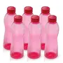 Cello Maxis PET Fridge Bottle Set 1 Litre Set of 6 Pink