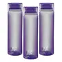 Cello Deluxe H2O Unbreakable Water Bottle Set Set of 3 1 Litre Purple