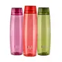 Cello Octa Premium Edition Safe Plastic Water Bottle 1 Litre Set of 3 Assorted