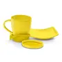 Coffee and Cookies Melamine Server Set of 3 Yellow