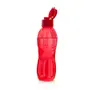 Signoraware Fliptop-Aqua Fresh Plastic Water Bottle 500 ml/ 6 cm Set of 1 Multicolour