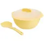 Signoraware Plastic Cook N Serve Medium Bowls 1 Litre Lemon YellowPack of 1