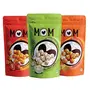 MOM - MEAL OF THE MOMENT Makhana Super Pack -Assorted Flavors - Tomato Achaari & Cheddar Cheese Cream N Onion (Pack of 3 65g Each)