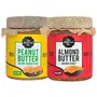 The Butternut Co. 200 gm Unsweetened Organic Peanut Butter & 200 gm Unsweetened Almond Butter - 400 gm Combo Value Pack