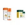 Biotique Bio Carrot Face & Body Sun Lotion Spf 40 Uva/Uvb Sunscreen For All Skin Types In The Sun 120Ml And Biotique Bio Dandelion Visibly Ageless Serum 40 ml
