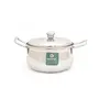 Coconut Stainless Steel Cook & Serve/Mysore Royal Handi Laser SS Lid with Handle - Small - Diamater - 15 Capacity - 1000 ML