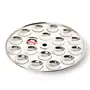 Embassy Stainless Steel Special Mini Idli Plate Without Stand (Thick Gauge) 19.4 cms 1-Piece 18 Idlis/Plate